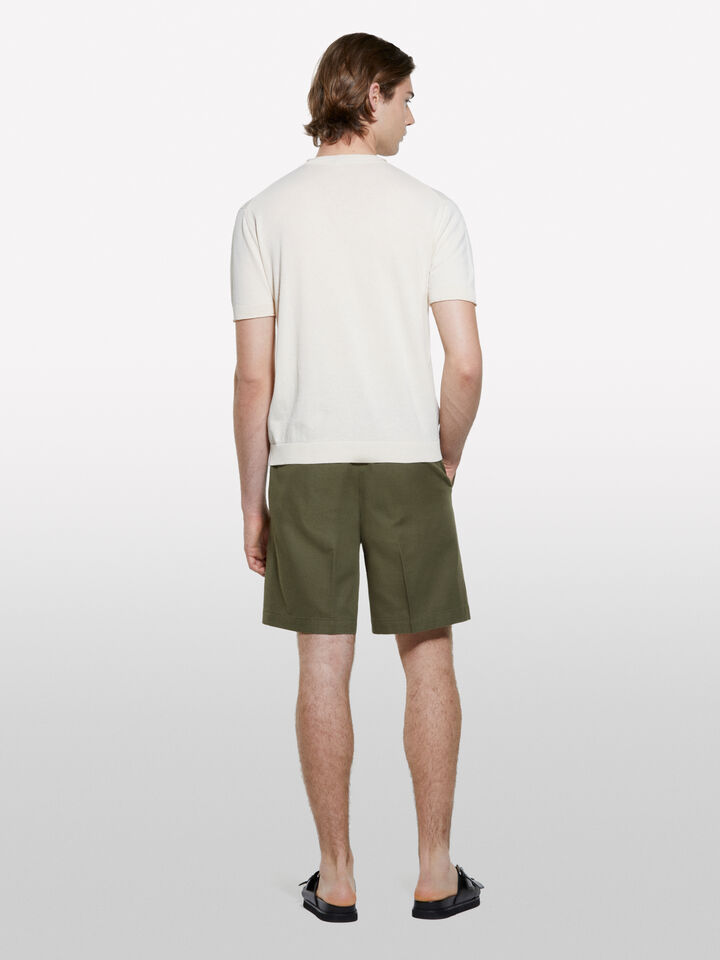 Bermuda regular fit verde militare - pantaloni shorts da uomo - Verde Militare | Sisley image number 3